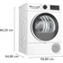 Kép 3/28 - Bosch SZÁRÍTÓGÉP HŐSZIVATTYÚS 9KG WQG24101BY