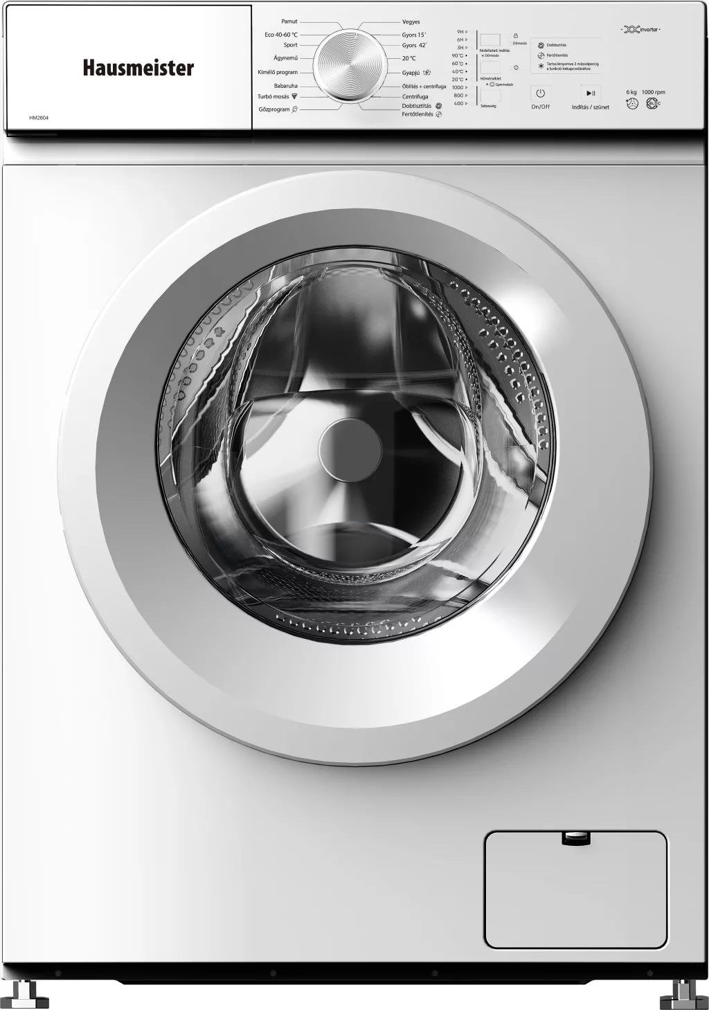 Hausmeister MOSÓGÉP ELÖLTÖLTŐS KESKENY HM2604